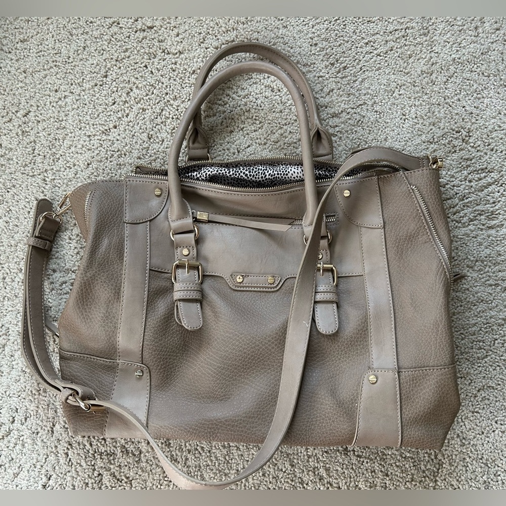 Sole Society Large Tote- Mushroom Color